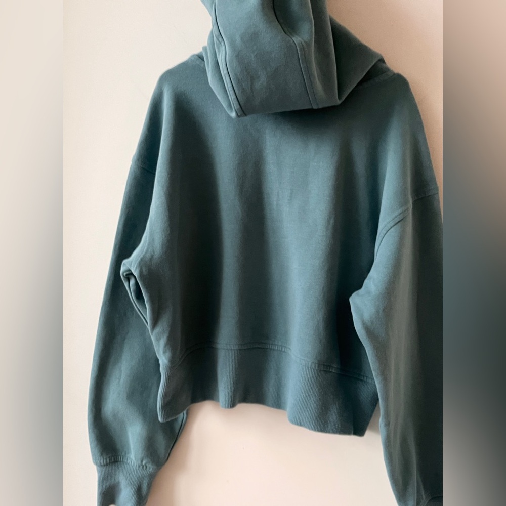 Old Navy Active Dynamic Fleece Girls Teal Zip-Up hooded Jacket